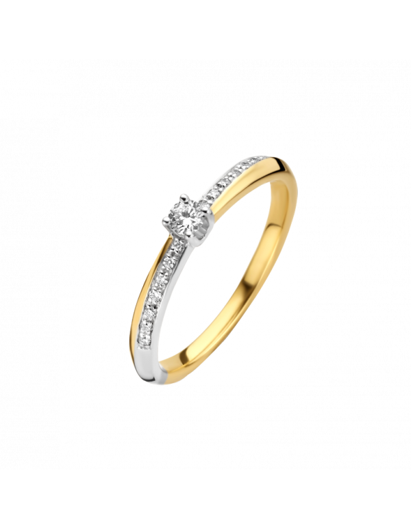 GG Briljant ring 0.14 crt H/Si | H -  Wesselton - Wit | 18.50