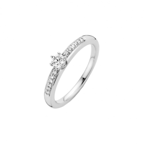 WG Briljant ring 0.17 crt H/Si | H -  Wesselton - Wit | 18.50