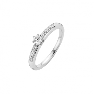 WG Briljant ring Adoro 0.17 crt H/Si | H - Wesselton - Wit | 18.50