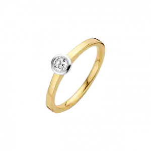 Bico Briljant ring Amore 0.06 crt H/Si | H -  Wesselton - Wit | 18.50