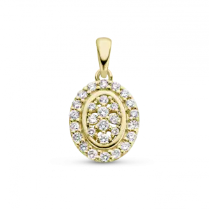 Man Made GG Briljant hanger Arbia 0.21 crt H/Si mm ovaal | H -  Wesselton - Wit | 0.00