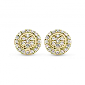 Man Made GG Briljant oorsieraden Torto 2 x 0.14 crt H/Si mm rond | H -  Wesselton - Wit | 0.00