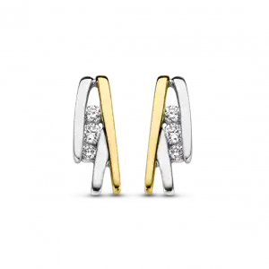 Bico Briljant oorsieraden Luna 2 x 0.075 crt H/Si