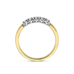 Bico Memoire ring Soave met zijstenen 0.29 crt | H - Wesselton - Wit | 18.50