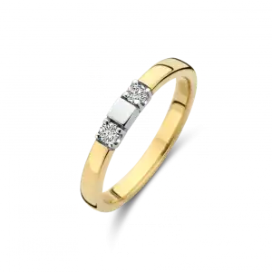 Bico Memoire ring Padova 2 x 0.03 crt H/Si 1 blokje | H - Wesselton - Wit | 18.50