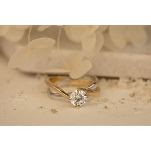 Man Made Bico Briljant ring Ponte 1.00 crt H/Si MM
