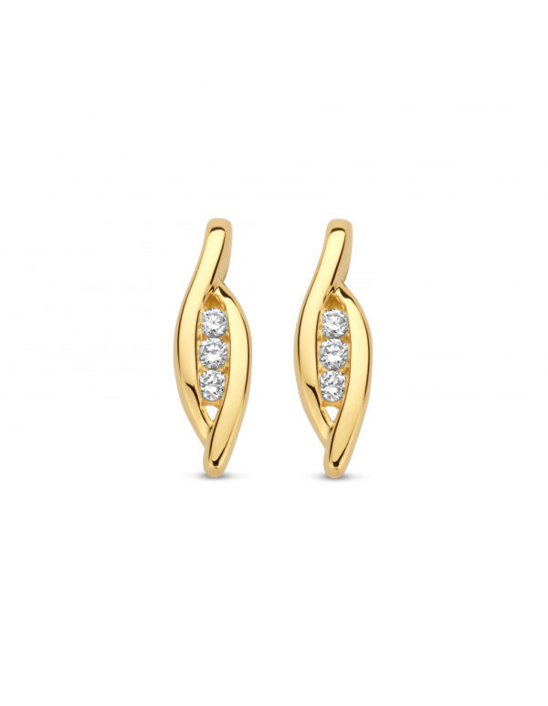 GG Briljant oorsieraden Fino 2 x 0.025 crt H/Si