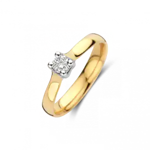 Bico Tenero ring 1 x 0.04 crt G/Vsi | G - Top Wesselton - Fijn wit | 18.50