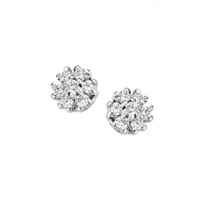 WG Enkel Entourage  oorsieraden2 x 0.10 crt H/Si | H -  Wesselton - Wit | 0.00
