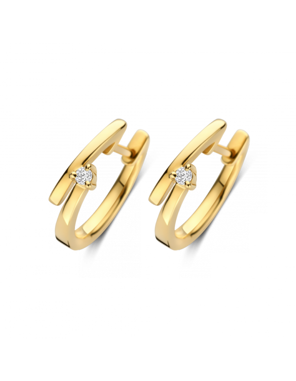 GG Briljant oorsieraden Fella 2 x 0.025 crt H/Si