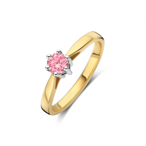 MAN MADE Bico Classico ring 1 x 0.10 crt H/Si rose MM | H - Wesselton - Wit | 18.50