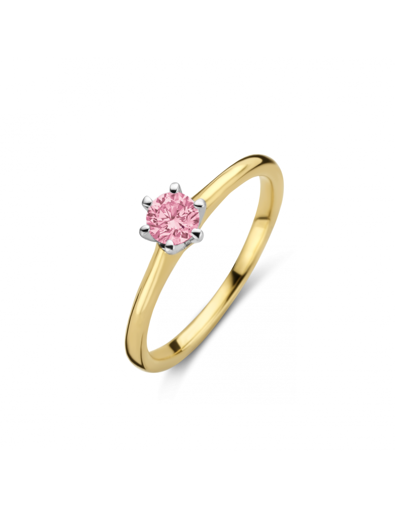 MAN MADE Bico Reale ring 1 x 0.10 crt H/Si rose MM | H - Wesselton - Wit | 18.50