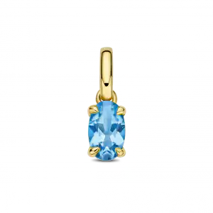 GG Briljant hanger LOVO Swiss blue topaz