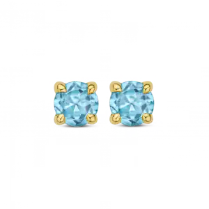 GG Briljant oorsieraden MIA Swiss blue topaz
